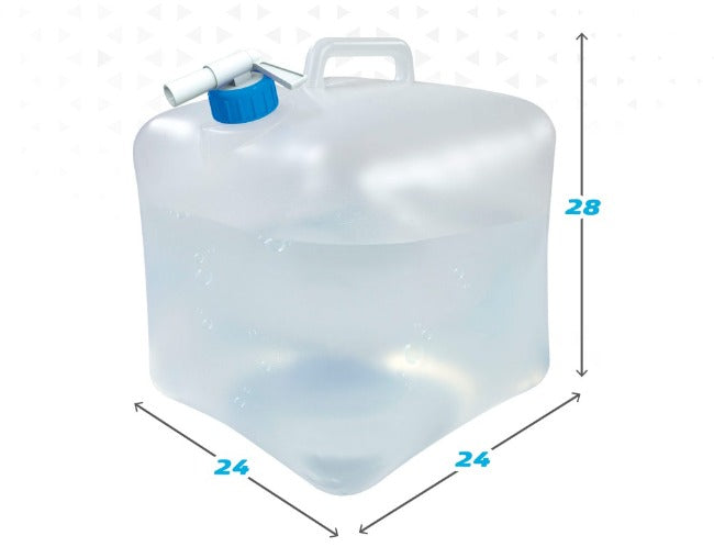 Sticlă de apă Aktive Polietilenă 15 L 24 x 28 x 24 cm (12 Unități)