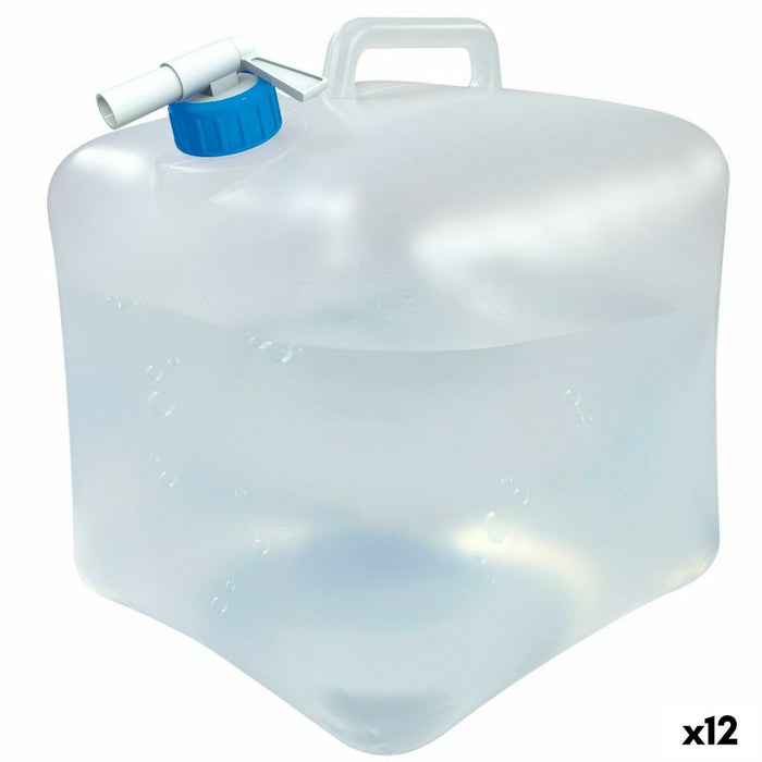 Sticlă de apă Aktive Polietilenă 15 L 24 x 28 x 24 cm (12 Unități)