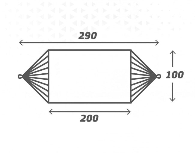 Hamac Aktive Albastru 200 x 0,4 x 100 cm (6 Unități)