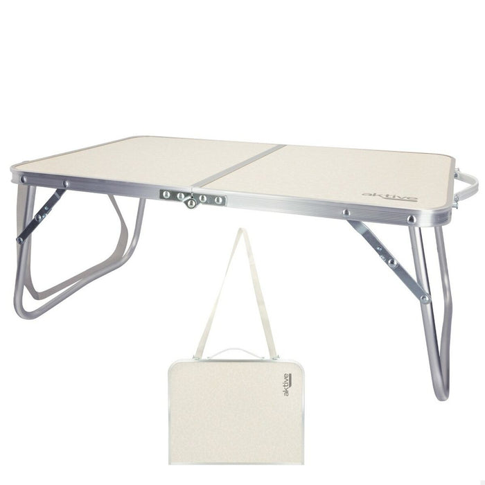 Masă Pliabilă Aktive Crem 60 x 25 x 40 cm (4 Unități)