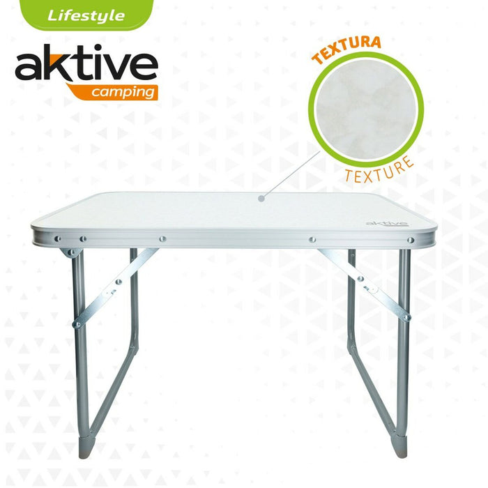 Masă Pliabilă Aktive Alb 60 x 40 x 40 cm (4 Unități)
