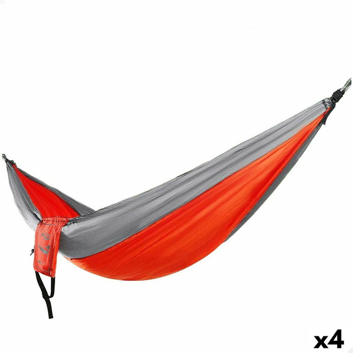 Hamac Suspendat Aktive Roșu Gri 300 x 0,5 x 140 cm (4 Unități)