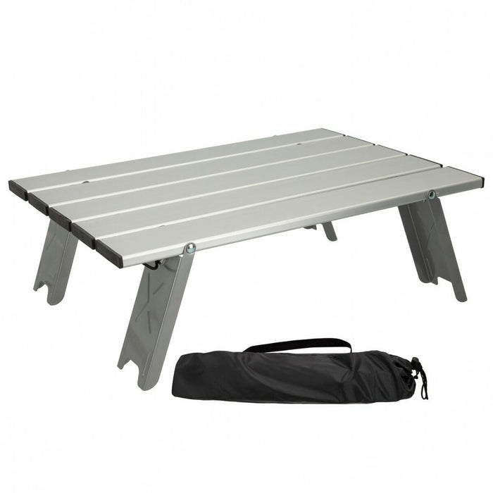 Masă Pliabilă Aktive Argintiu Aluminiu 40 x 13 x 28,5 cm (4 Unități)
