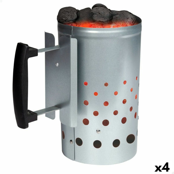 Brichetă Aktive Plastic oțel galvanizat 29,5 x 27,5 x 18 cm (4 Unități)