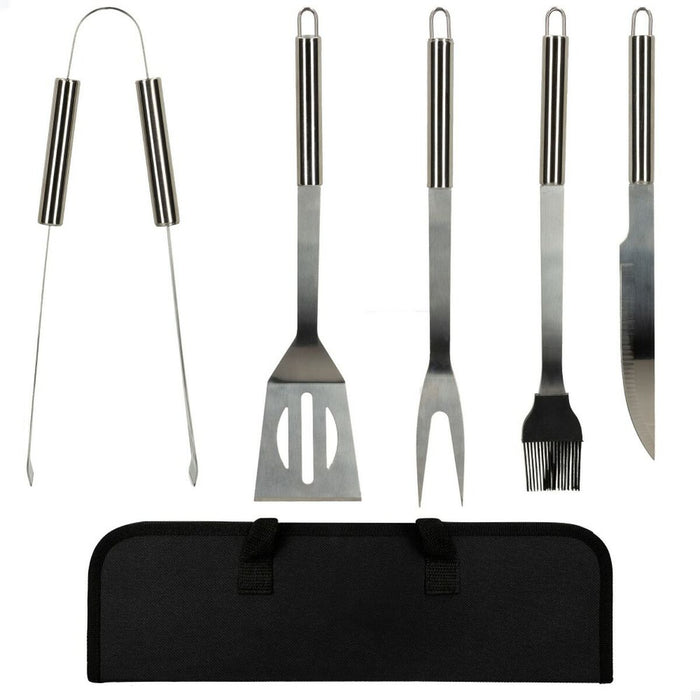 Ustensile pentru grătare Aktive Silicon Oțel inoxidabil 12 Unități 7,5 x 35 x 1,9 cm (5 Piese)