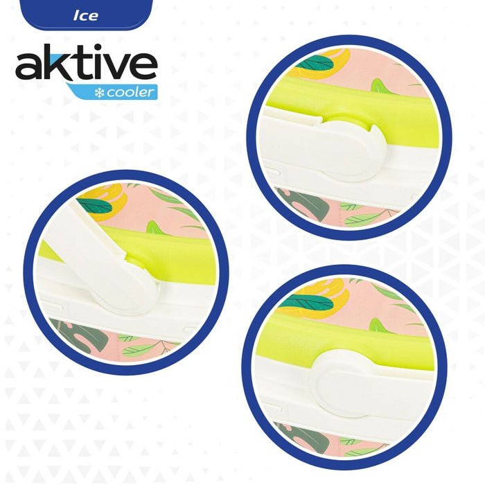 Set Ping Pong Aktive Summer tropical Plastic 6 L 29 x 20 x 19,5 cm (8 Unități)