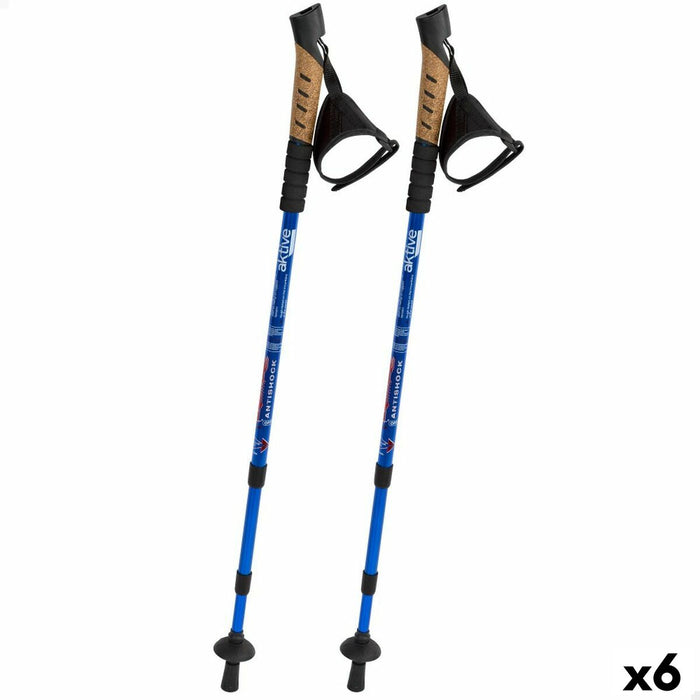 Set de 2 bastoane de drumeții Aktive 5 x 135 x 5 cm (6 Unități)