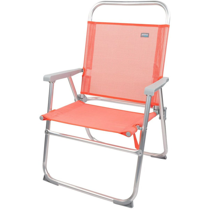 Scaunul Pliabil Aktive Flamingo Coral 48 x 88 x 50 cm (4 Unități)