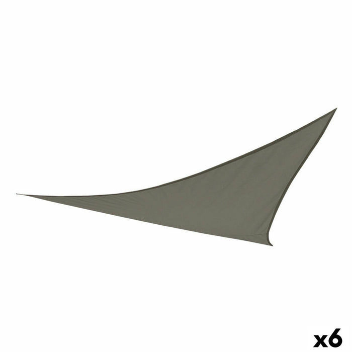 Umbrele din pânză Aktive Triunghiular Gri 360 x 0,5 x 360 cm (6 Unități)