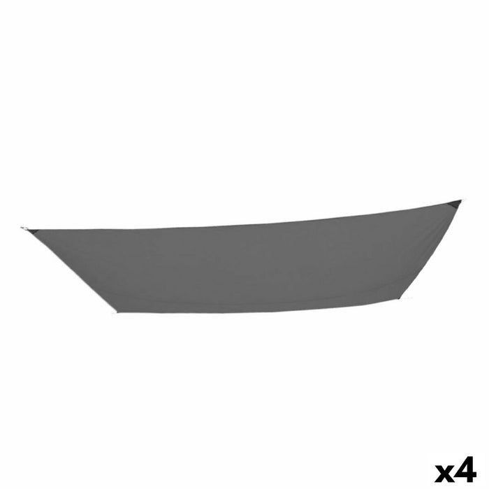 Umbrele din pânză Aktive Triunghiular Gri 300 x 0,5 x 400 cm (4 Unități)