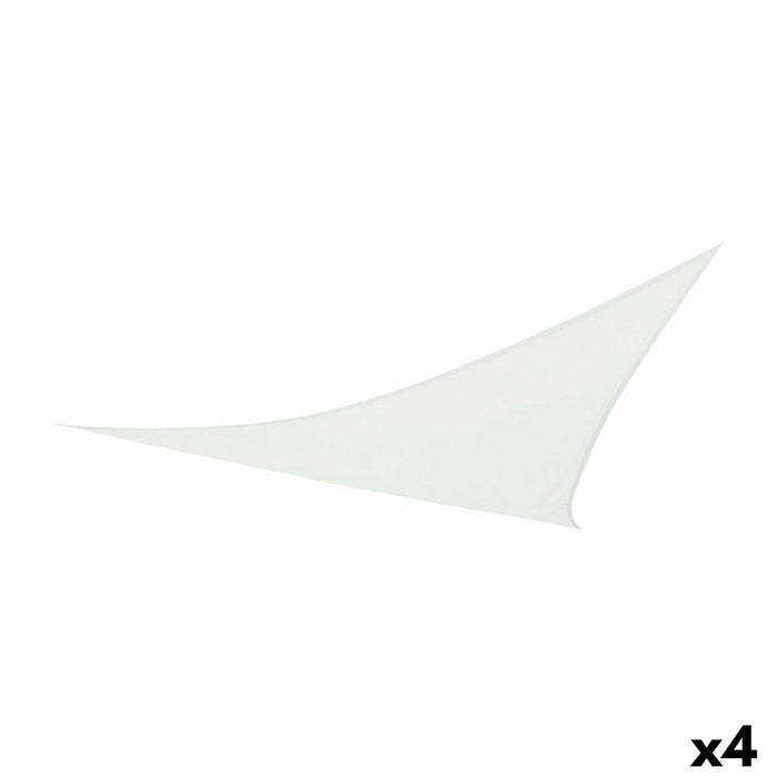 Umbrele din pânză Aktive Triunghiular Alb 360 x 0,5 x 360 cm (4 Unități)