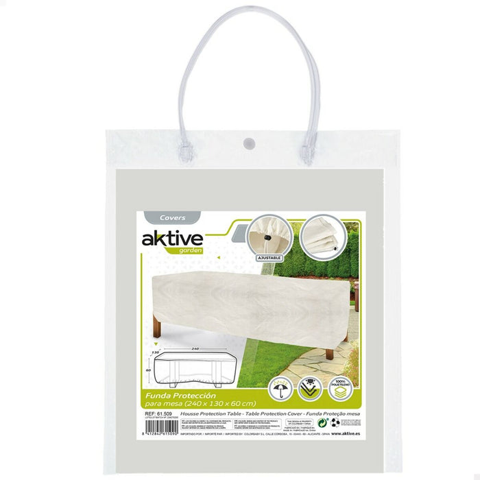 Husă de Protecție Aktive Mese Polietilenă 240 x 60 x 130 cm (6 Unități)