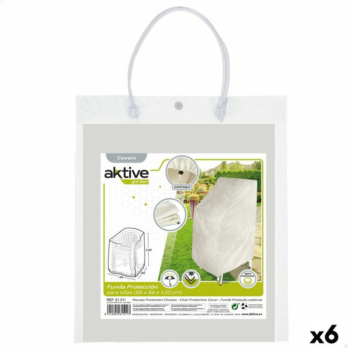 Husă pentru Scaun Aktive Polietilenă 66 x 120 x 66 cm (6 Unități)