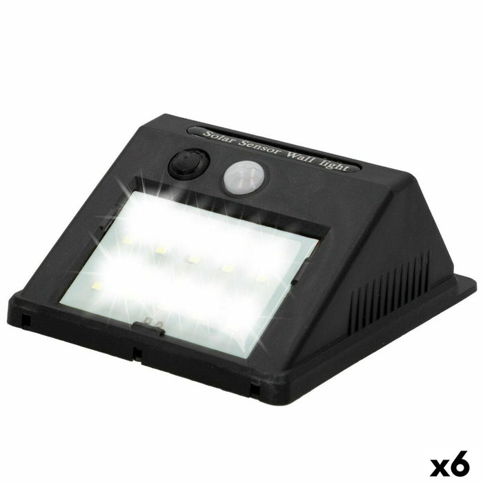 Lumină solară Aktive Plastic 9 x 12 x 5 cm (6 Unități)