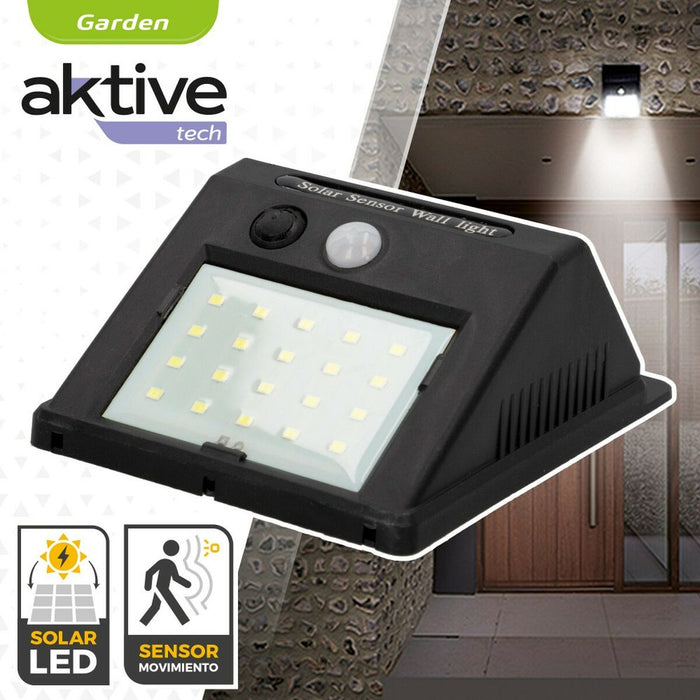 Lumină solară Aktive Plastic 9 x 12 x 5 cm (6 Unități)