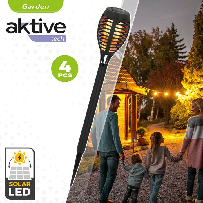 Lampă cu LED Aktive Plastic 7,5 x 50 x 7,5 cm (4 Unități)
