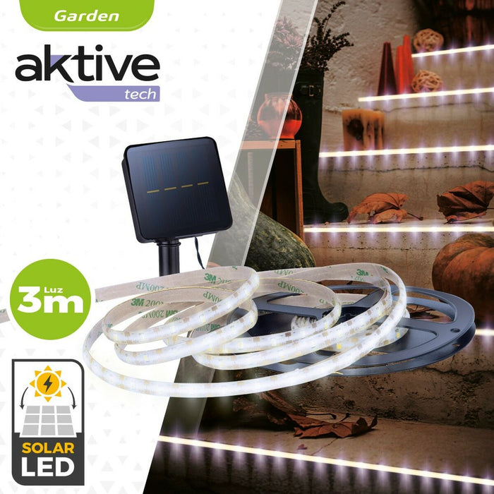 Fâșie de lumini Aktive LED Alb Grădină 3 m (6 Unități)