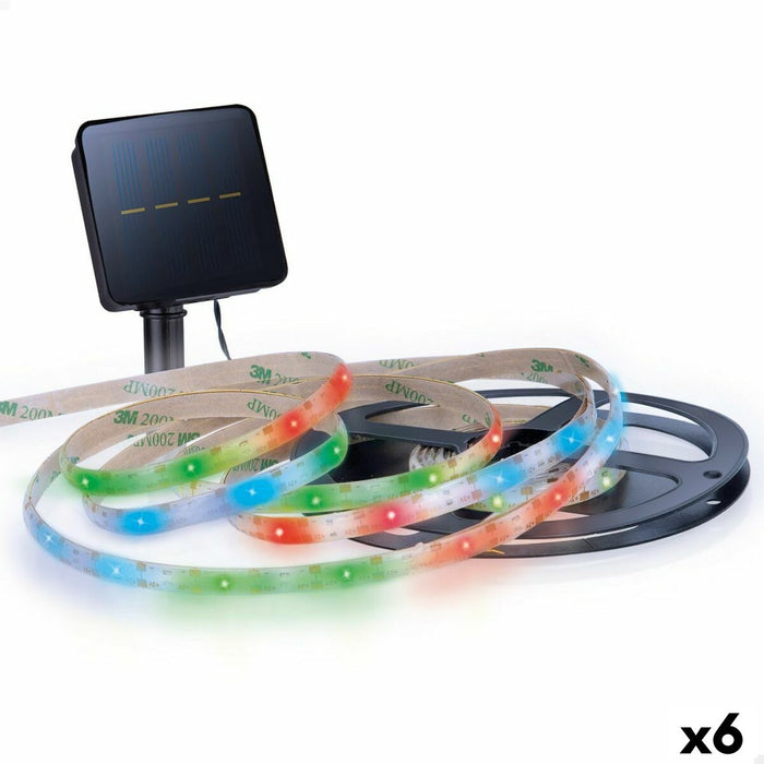Fâșie de lumini Aktive LED Multicolor Grădină 3 m (6 Unități)
