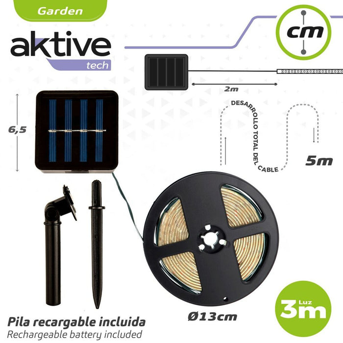 Fâșie de lumini Aktive LED Multicolor Grădină 3 m (6 Unități)