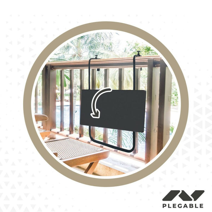 Masă Pliabilă Aktive Pentru atârnare la balcon Oțel 60 x 66,5 x 40 cm (4 Unități)