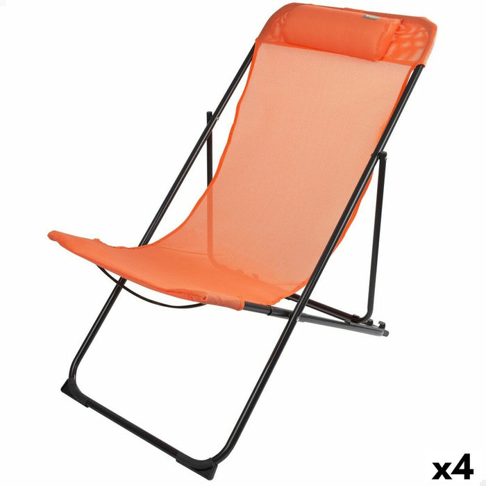 Hamac pliabil Aktive Portocaliu 52 x 87 x 77 cm (4 Unități)