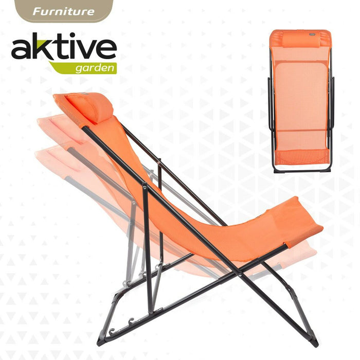 Hamac pliabil Aktive Portocaliu 52 x 87 x 77 cm (4 Unități)