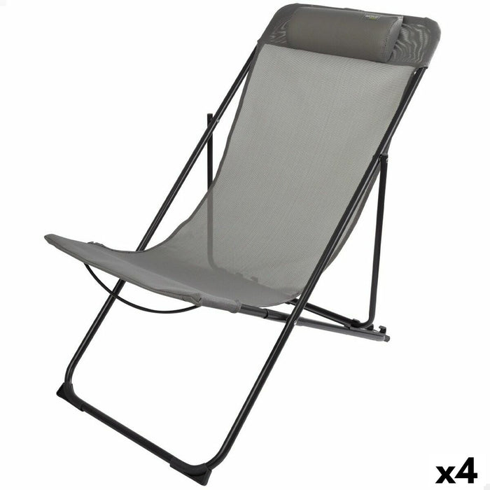 Hamac pliabil Aktive Gri 52 x 87 x 77 cm (4 Unități)