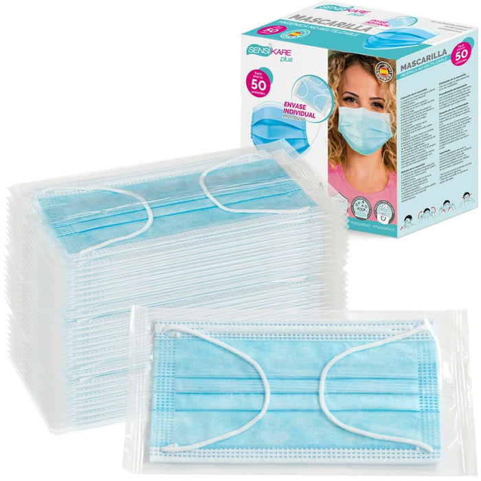 Box of hygienic masks SensiKare 50 Piese (12 Unități)