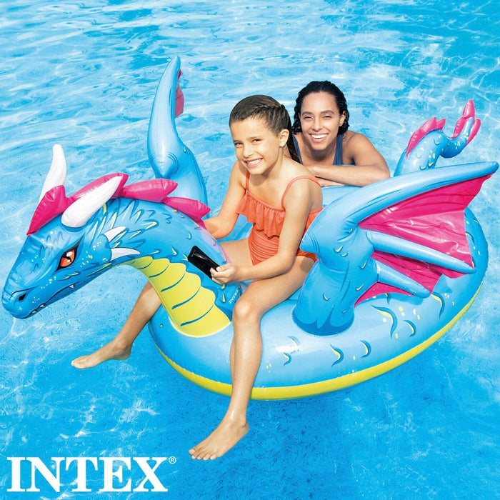Figurină Gonflabilă pentru Piscină Intex Dragon 201 x 95,5 x 191 cm (4 Unități)