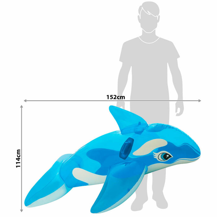 Figurină Gonflabilă pentru Piscină Intex Balenă 152 x 114 cm (6 Unități)