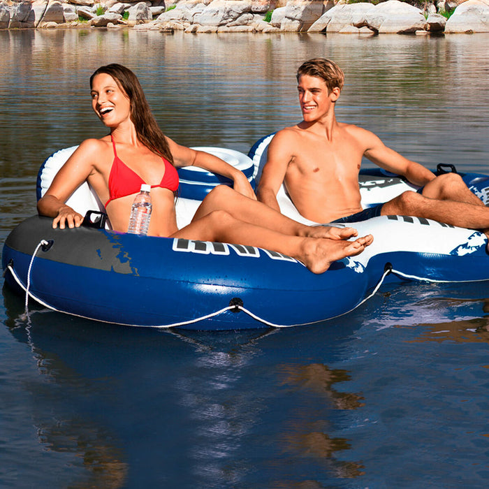 Roată gonflabilă Intex River Run 2 Albastru Alb 243 x 51 x 157 cm (3 Unități)