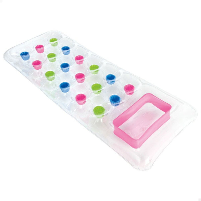 Saltea gonflabilă Intex Transparent 18 Ochelari 188 x 17 x 71 cm
