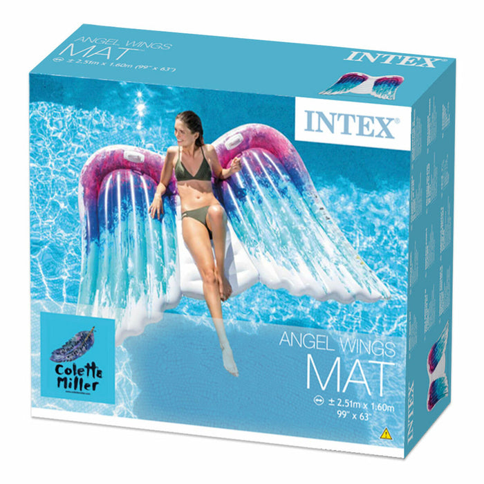 Saltea gonflabilă Intex Colette Miller Cu mânere Aripi de Înger 251 x 160 cm (4 Unități)