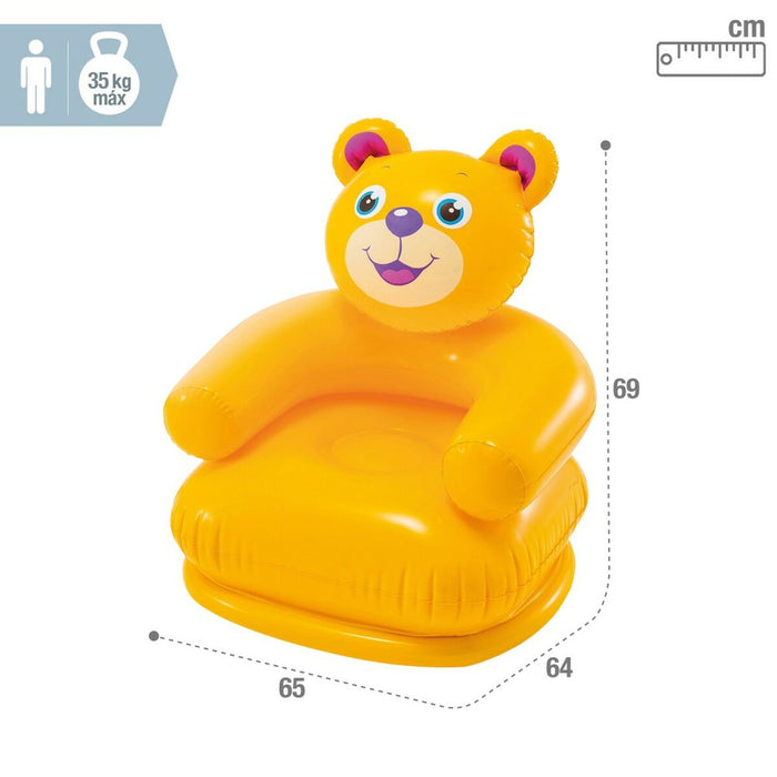 Scaun gonflabil Intex HAPPY ANIMAL 66 x 79 x 64 cm (12 Unități)