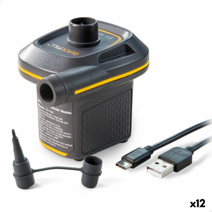 Compresor de Aer Electric Intex Quick FIll Cablu USB Mini (12 Unități)
