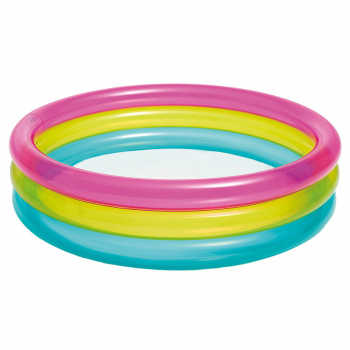 Piscină Gonflabilă pentru Copii Intex Curcubeu Cercuri 63 L 86 x 25 x 86 cm (12 Unități)
