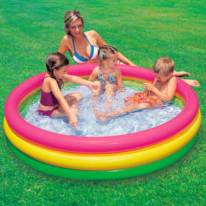 Piscină Gonflabilă pentru Copii Intex Sunset Cercuri 131 L 114 x 25 x 114 cm (6 Unități)