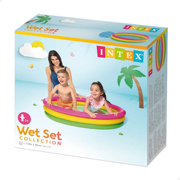 Piscină Gonflabilă pentru Copii Intex Sunset Cercuri 131 L 114 x 25 x 114 cm (6 Unități)