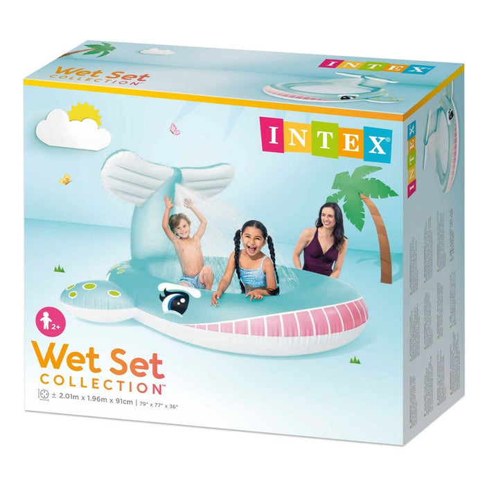 Piscină Gonflabilă pentru Copii Intex Balenă 200 L 196 x 91 x 201 cm (4 Unități)