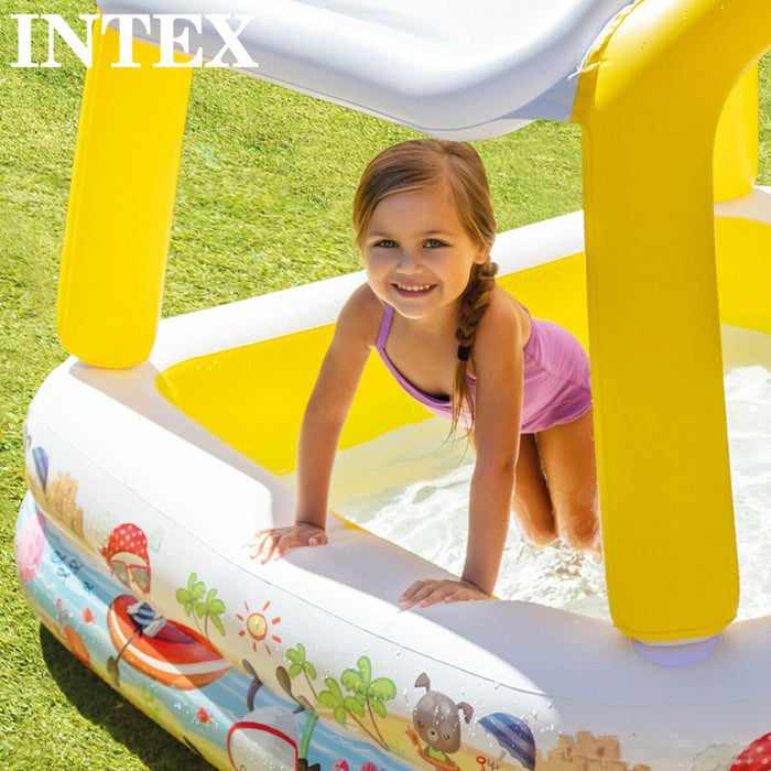Piscină Gonflabilă pentru Copii Intex Copertină 295 L 157 x 122 x 157 cm (3 Unități)