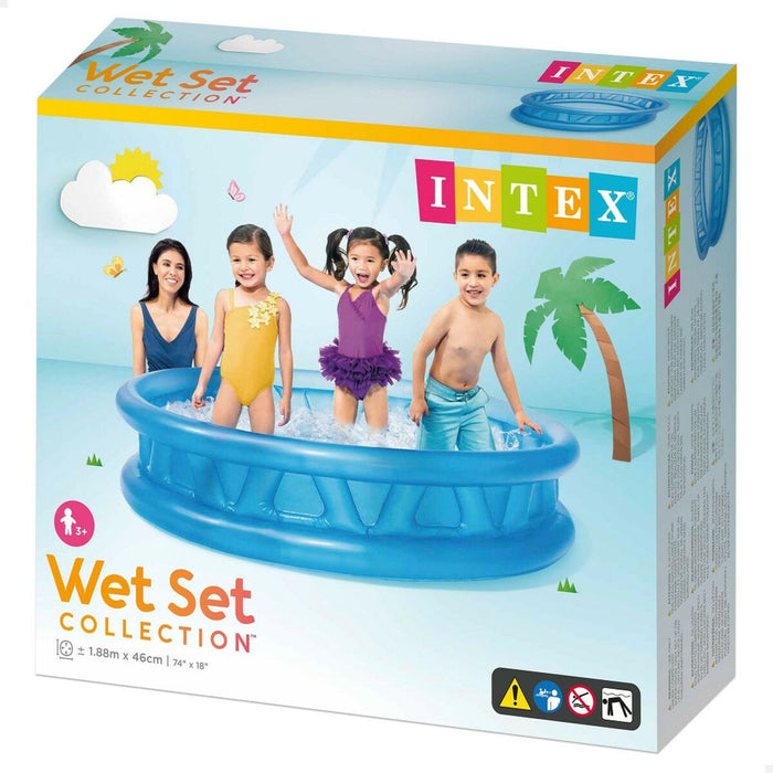 Piscină Gonflabilă pentru Copii Intex Albastru Rotundă 790 L 188 x 46 x 188 cm (3 Unități)