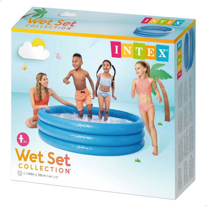 Piscină Gonflabilă pentru Copii Intex Albastru Cercuri 581 L 168 x 40 cm (6 Unități)