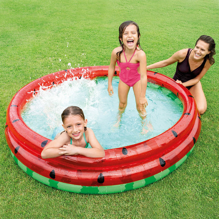 Piscină Gonflabilă pentru Copii Intex Pepene Verde Cercuri 581 L 168 x 38 x 168 cm (6 Unități)