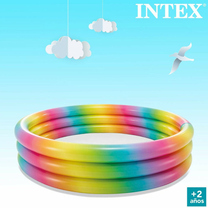Piscină Gonflabilă pentru Copii Intex Multicolor Cercuri 581 L 168 x 38 x 168 cm (6 Unități)