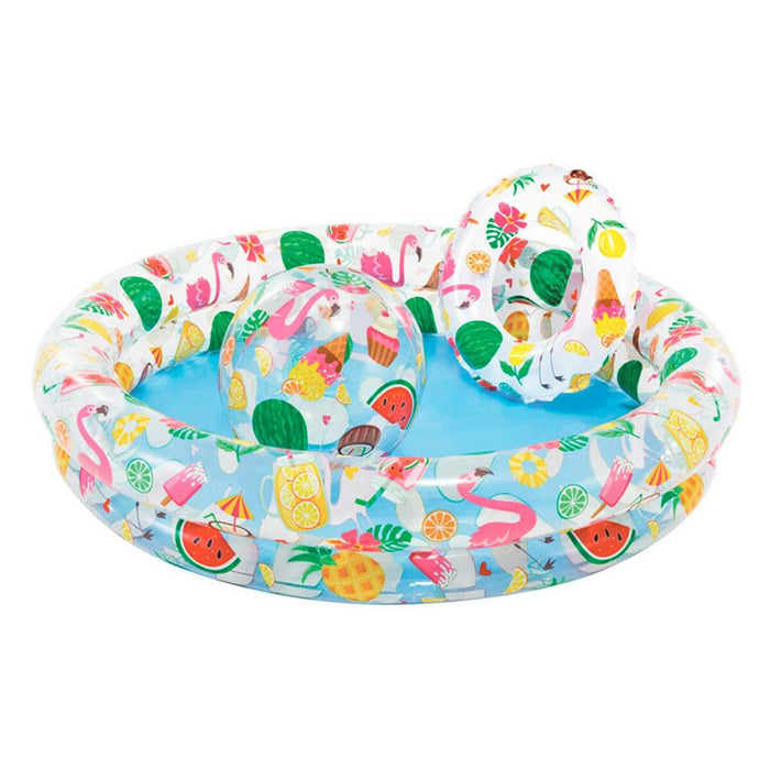 Piscină Gonflabilă pentru Copii Intex Tropical Cercuri 150 l 122 x 25 cm (12 Unități)