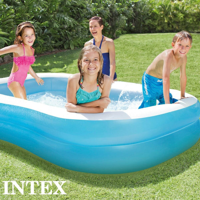 Piscină Gonflabilă Intex Albastru Alb Albastru/Alb 540 L 203 x 48 x 152 cm (3 Unități)