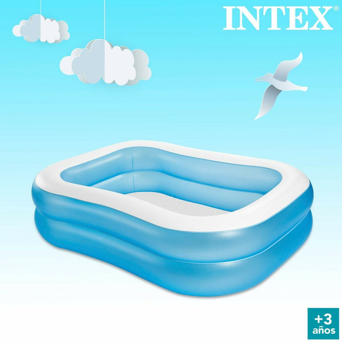 Piscină Gonflabilă Intex Albastru Alb Albastru/Alb 540 L 203 x 48 x 152 cm (3 Unități)