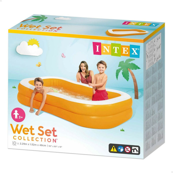 Piscină Gonflabilă Intex Mandarin Portocaliu 600 L 229 x 48 x 152 cm (3 Unități)