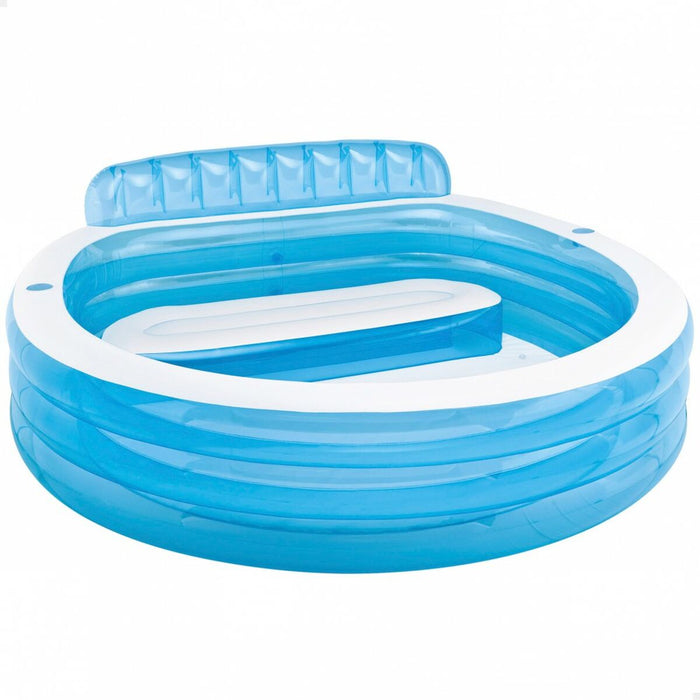 Piscină Gonflabilă Intex Fotoliu Albastru Alb 590 L 229 x 79 x 218 cm (2 Unități)