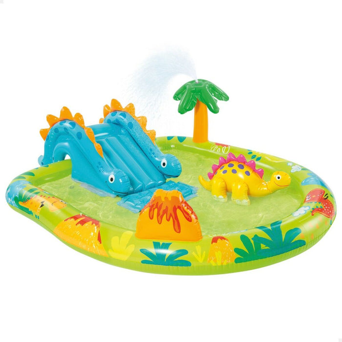 Piscină Gonflabilă pentru Copii Intex Loc de joacă Dinozauri 191 x 58 x 152 cm (3 Unități)